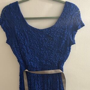 Stunning Royal Blue Lace Wedding Dress